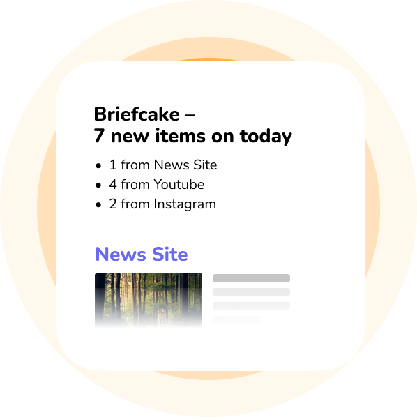 One email with new posts